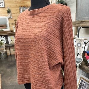 Pink Rose sweater Sz M